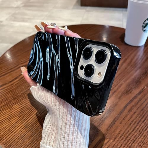 XCuihulle iPhone 13 Hülle Silikon Case für Mädchen,Dünn Schutzhülle Niedliche Handyhülle 3D Wellenform Stoßfeste Bumper Case für Fraue schwarz XCuihulle iPhone 13 Hülle Silikon Case für Mädchen,Dünn Schutzhülle Niedliche Handyhülle 3D Wellenform Stoßfeste Bumper Case für Fraue schwarz von XCuihulle