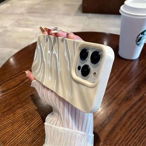 XCuihulle iPhone 16 Pro Max Hülle Silikon Case für Mädchen,Dünn Schutzhülle Niedliche Handyhülle 3D Wellenform Stoßfeste Bumper Case für Fraue Weiß XCuihulle iPhone 16 Pro Max Hülle Silikon Case für Mädchen,Dünn Schutzhülle Niedliche Handyhülle 3D Wellenform Stoßfeste Bumper Case für Fraue Weiß von XCuihulle