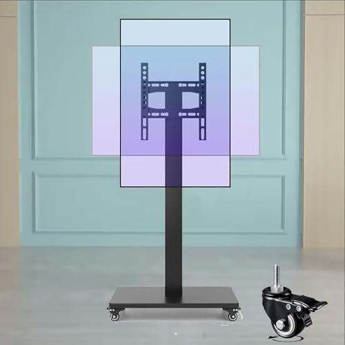 0–90 ° Horizontale Und Vertikale Bildschirmdrehung Tv-Halterung – Mobiler Tv-Wagen Auf Rädern, Tragbarer Tv-Bodenständer Hält, Mobiler Tv-Ständer, Für 32–65 Zoll Led-Flachbildschirm, Bis Zu 100 Kg 0–90 ° Horizontale Und Vertikale Bildschirmdrehung Tv-Halterung – Mobiler Tv-Wagen Auf Rädern, Tragbarer Tv-Bodenständer Hält, Mobiler Tv-Ständer, Für 32–65 Zoll Led-Flachbildschirm, Bis Zu 100 Kg von XDAWQP