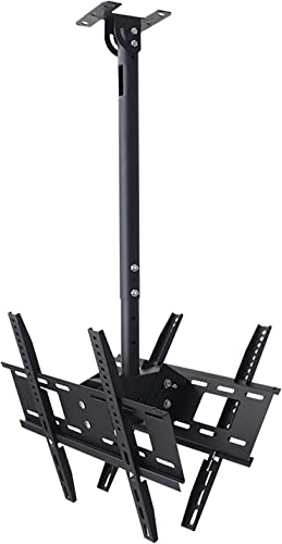 Deckenhalterung Für Doppelbildschirm-Tvs, Passend Für Die Meisten 32-60-Zoll-Led-Bildschirme, Höhenverstellbar, Teleskopierbar, Neigbar Und Schwenkbar, Mit Einer Tragkraft Von 120 Pfund, 0,50,85 M Deckenhalterung Für Doppelbildschirm-Tvs, Passend Für Die Meisten 32-60-Zoll-Led-Bildschirme, Höhenverstellbar, Teleskopierbar, Neigbar Und Schwenkbar, Mit Einer Tragkraft Von 120 Pfund, 0,50,85 M von XDAWQP