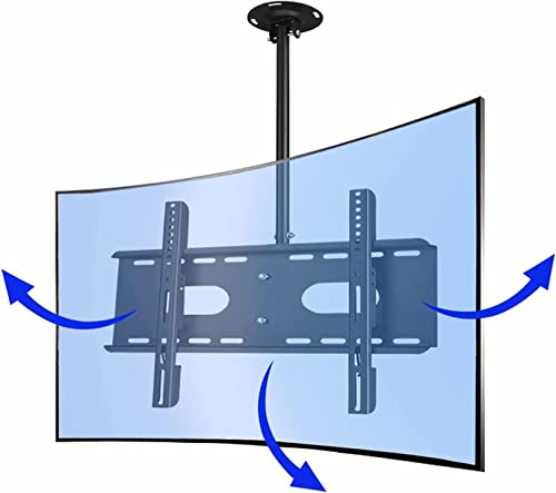 Deckenhalterung Für Fernseher, Leichtgängiges Schwenken, Neigen Und Ausziehen, Maximale Tragkraft Bis Zu 25 Kg, Passend Für Die Meisten 37-50 Zoll Großen Led-Plasma-Panel-Tv-Halterungen, 1 M Deckenhalterung Für Fernseher, Leichtgängiges Schwenken, Neigen Und Ausziehen, Maximale Tragkraft Bis Zu 25 Kg, Passend Für Die Meisten 37-50 Zoll Großen Led-Plasma-Panel-Tv-Halterungen, 1 M von XDAWQP