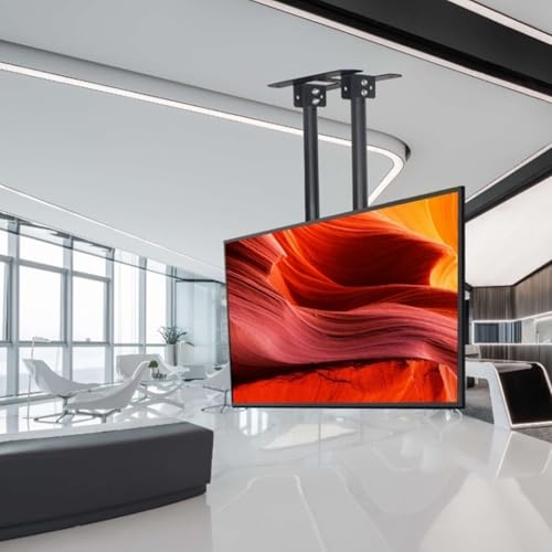 Deckenhalterung Für Tv – Deckenlift Für Tv – Höhenverstellbare Doppelmast-Tv-Halterung Für Einzelbildschirme, Neigbare Teleskop-Deckenhalterung Für Tv, Passend Für 60-100 Zoll Low Profile-Fernseher, Deckenhalterung Für Tv – Deckenlift Für Tv – Höhenverstellbare Doppelmast-Tv-Halterung Für Einzelbildschirme, Neigbare Teleskop-Deckenhalterung Für Tv, Passend Für 60-100 Zoll Low Profile-Fernseher, von XDAWQP