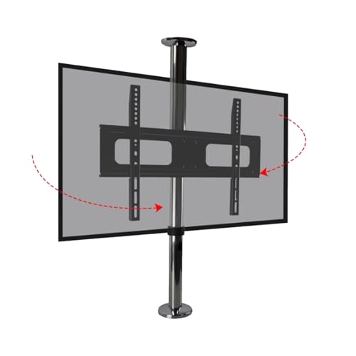 Für 32-65 Zoll Tv-Ständer - Höhenverstellbarer LCD-Fernseher Aus Edelstahl, 360-Grad-Trennwand-Drehaufhänger, Tv-Wand-Drehsockel, Abgehängte Deckenhalterung, Drehung, Neigung, Schwenken, 86,114 cm Für 32-65 Zoll Tv-Ständer - Höhenverstellbarer LCD-Fernseher Aus Edelstahl, 360-Grad-Trennwand-Drehaufhänger, Tv-Wand-Drehsockel, Abgehängte Deckenhalterung, Drehung, Neigung, Schwenken, 86,114 cm von XDAWQP