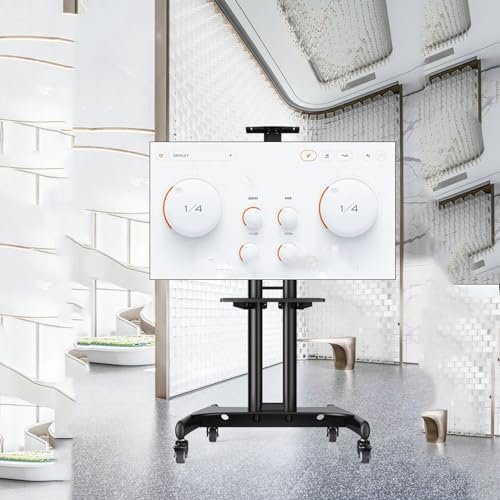 Höhenverstellbarer Tv-Bodenständer - Mobiler Tv-Wagen Mit Rädern Mobiler Tv-Ständer, Tv-Halterung Für 32-75 Zoll/50-90 Zoll, Robuster Universal-Tv-Halterständer Mit Rollen, Stahlrahmen, Eine Farbe, 5 Höhenverstellbarer Tv-Bodenständer - Mobiler Tv-Wagen Mit Rädern Mobiler Tv-Ständer, Tv-Halterung Für 32-75 Zoll/50-90 Zoll, Robuster Universal-Tv-Halterständer Mit Rollen, Stahlrahmen, Eine Farbe, 5 von XDAWQP