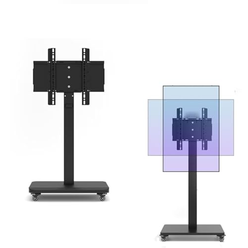 Horizontaler Und Vertikaler Bildschirmdreh-Roll-Tv-Ständer - Höhenverstellbarer Mobiler Tv-Wagen Auf Rädern - Für 32-65-Zoll-Fernseher, Konferenzraum-Podium, Universal-Tv-Bodenständer, H1480Mm Horizontaler Und Vertikaler Bildschirmdreh-Roll-Tv-Ständer - Höhenverstellbarer Mobiler Tv-Wagen Auf Rädern - Für 32-65-Zoll-Fernseher, Konferenzraum-Podium, Universal-Tv-Bodenständer, H1480Mm von XDAWQP