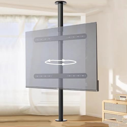 LCD-Tv-Bodenständer Mit 360-Grad-Drehrahmen – Hängender Fernsehschrank – Drehbares Trennwandgestell, Drehbarer Fernsehschrank, Drehsockel, Tv-Halterung Mit Einstellbarer Neigung, Passend Für 32-75-Zo LCD-Tv-Bodenständer Mit 360-Grad-Drehrahmen – Hängender Fernsehschrank – Drehbares Trennwandgestell, Drehbarer Fernsehschrank, Drehsockel, Tv-Halterung Mit Einstellbarer Neigung, Passend Für 32-75-Zo von XDAWQP