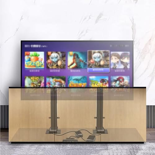 LCD-Tv-Rahmen-Bodenständer - Elektrischer Teleskop-Tv-Lift, Tv-Lift-Mechanismus Mit Fernbedienung, Doppelmotor-Hubhub 120 Cm/47,2 Zoll, Für 55- Bis 90-Zoll-Fernseher Bis 90 Kg/198 Lb LCD-Tv-Rahmen-Bodenständer - Elektrischer Teleskop-Tv-Lift, Tv-Lift-Mechanismus Mit Fernbedienung, Doppelmotor-Hubhub 120 Cm/47,2 Zoll, Für 55- Bis 90-Zoll-Fernseher Bis 90 Kg/198 Lb von XDAWQP