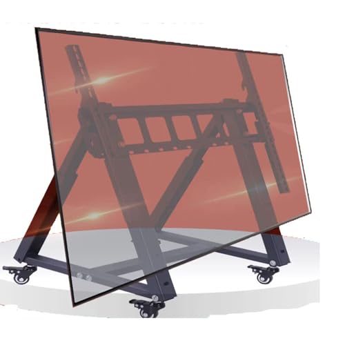 Mobiler Tv-Halterungsständer - Robuster Tv-Wagenständer, Rollender Tv-Ständer Für 32-85-Zoll-Fernseher, Flacher Monitorwagen Für Den Boden, 20°-50° Einstellbarer Betrachtungswinkel, Hält Bis Zu 60 Kg Mobiler Tv-Halterungsständer - Robuster Tv-Wagenständer, Rollender Tv-Ständer Für 32-85-Zoll-Fernseher, Flacher Monitorwagen Für Den Boden, 20°-50° Einstellbarer Betrachtungswinkel, Hält Bis Zu 60 Kg von XDAWQP