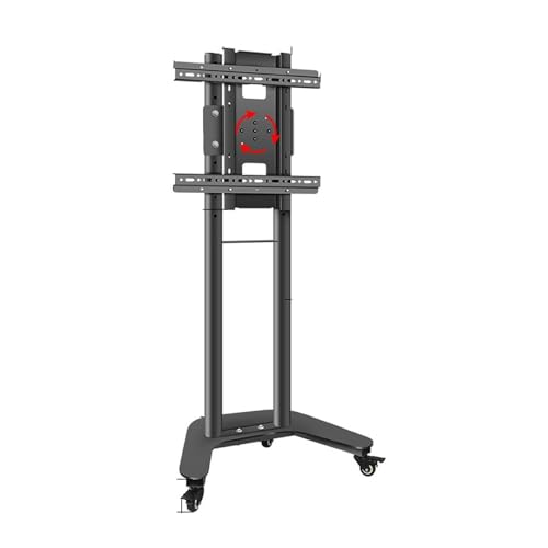 Mobiler Tv-Ständer Mit Rollen – Höhenverstellbarer Tv-Ständer, Robuster Tv-Wagenständer – 0–90 ° Horizontaler Und Vertikaler Bildschirmdrehständer, Mobiler Tv-Wagen Für 32–60 Zoll, Schwarz Mobiler Tv-Ständer Mit Rollen – Höhenverstellbarer Tv-Ständer, Robuster Tv-Wagenständer – 0–90 ° Horizontaler Und Vertikaler Bildschirmdrehständer, Mobiler Tv-Wagen Für 32–60 Zoll, Schwarz von XDAWQP
