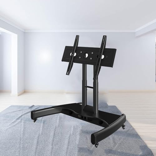 Mobiler Tv-Wagen Auf Rädern – Höhenverstellbarer Mobiler Tv-Halterungsständer – Robuster Tv-Wagenständer, Monitorwagen Mit Niedriger Höhe, Für 32-70 Zoll Flache Curved-Tvs, Mit Kabelmanagement, Eine Mobiler Tv-Wagen Auf Rädern – Höhenverstellbarer Mobiler Tv-Halterungsständer – Robuster Tv-Wagenständer, Monitorwagen Mit Niedriger Höhe, Für 32-70 Zoll Flache Curved-Tvs, Mit Kabelmanagement, Eine von XDAWQP