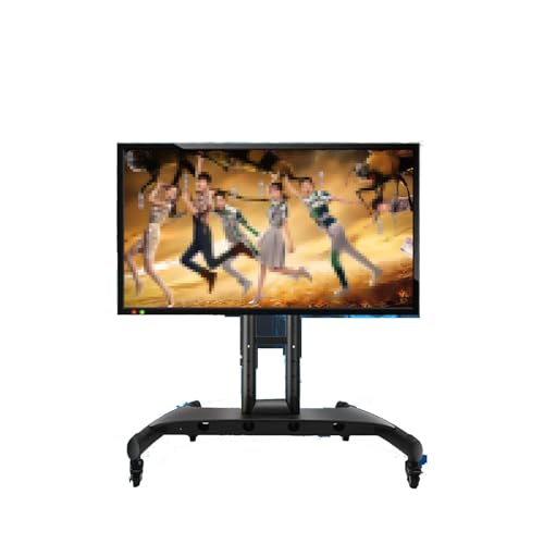 Mobiler Tv-Wagen Auf Rädern – Höhenverstellbarer Rollender Bodenständer, 0–90° Winkelverstellbarer, Neigbarer Tv-Ständer, Tv-Bodenständer, Für 32–65 Zoll Fernseher, Bis Zu Vesa 600 X 400 Mm Mobiler Tv-Wagen Auf Rädern – Höhenverstellbarer Rollender Bodenständer, 0–90° Winkelverstellbarer, Neigbarer Tv-Ständer, Tv-Bodenständer, Für 32–65 Zoll Fernseher, Bis Zu Vesa 600 X 400 Mm von XDAWQP
