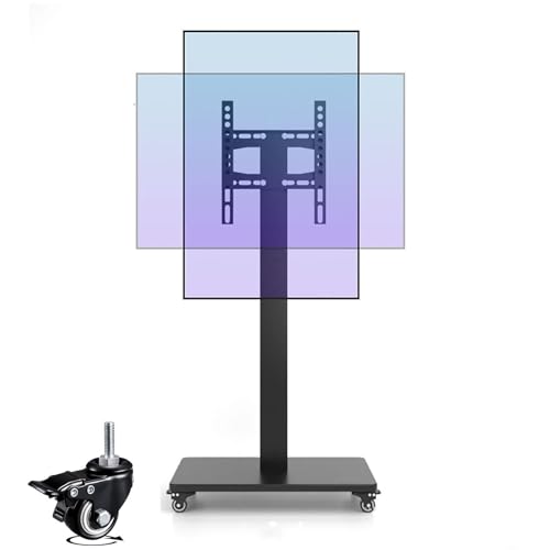 Mobiler Tv-Wagen Auf Rädern - Tragbarer Tv-Bodenständer Für 32-65-Zoll-Led-Flachbildschirme, Bis Zu 100 Kg Belastbar, Horizontale Und Vertikale Bildschirmbefestigung Mobiler Tv-Wagen Auf Rädern - Tragbarer Tv-Bodenständer Für 32-65-Zoll-Led-Flachbildschirme, Bis Zu 100 Kg Belastbar, Horizontale Und Vertikale Bildschirmbefestigung von XDAWQP