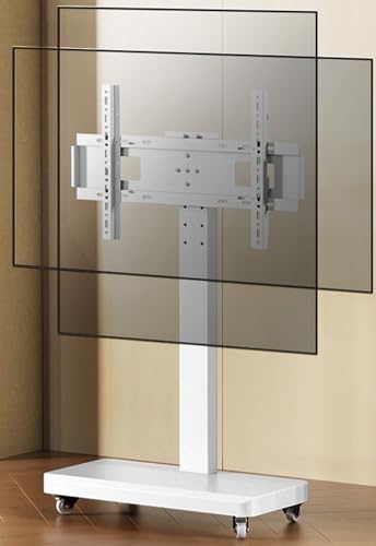 Mobiler Tv-Wagen Auf Rädern - Tragbarer Tv-Standfuß Für Den Boden, Für 26-70 Zoll Led-Flachbildschirme, Bis Zu 100 Kg, Horizontale Und Vertikale Bildschirmbefestigung, Q1, 109,138 cm (32,70 Zoll) von XDAWQP