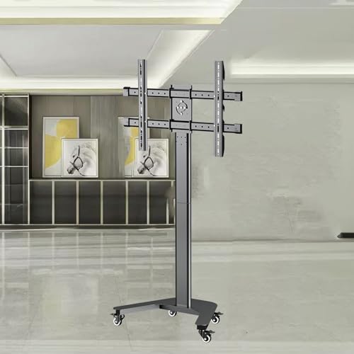 Mobiler Tv-Wagen Auf Rädern - Tv-Wagenständer, Rollbodenständer, Für 37-80-Zoll-Fernseher, 360° Horizontal- Und Vertikal-Bildschirmumschaltung, Für Den Tragbaren Einsatz Im Homeoffice Mobiler Tv-Wagen Auf Rädern - Tv-Wagenständer, Rollbodenständer, Für 37-80-Zoll-Fernseher, 360° Horizontal- Und Vertikal-Bildschirmumschaltung, Für Den Tragbaren Einsatz Im Homeoffice von XDAWQP