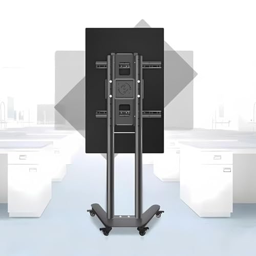 Mobiler Tv-Wagen Für 32-60 Zoll Fernseher - Höhenverstellbarer Tv-Ständer - Mobiler Tv-Wagen Auf Rädern - 0-90° Horizontale Und Vertikale Bildschirmdrehung - Bis Zu 100Kg,Schwarz Mobiler Tv-Wagen Für 32-60 Zoll Fernseher - Höhenverstellbarer Tv-Ständer - Mobiler Tv-Wagen Auf Rädern - 0-90° Horizontale Und Vertikale Bildschirmdrehung - Bis Zu 100Kg,Schwarz von XDAWQP