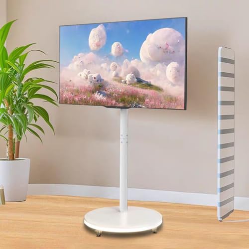 Mobiler Tv-Wagenständer Mit Rädern – Tv-Bodenständer Mit Licht – Tragbarer Tv-Bodenständer, LCD-Tv-Rahmen-Bodenständer, Schwenkbare Tv-Ständerhalterung Mit Led-Leuchten, Tv-Halterung Mit Kabelführung Mobiler Tv-Wagenständer Mit Rädern – Tv-Bodenständer Mit Licht – Tragbarer Tv-Bodenständer, LCD-Tv-Rahmen-Bodenständer, Schwenkbare Tv-Ständerhalterung Mit Led-Leuchten, Tv-Halterung Mit Kabelführung von XDAWQP