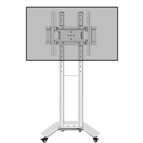 Tragbarer Mobiler Tv-Bodenständer - Tv-Wagenständer Mit Rädern, Für 32-60 Zoll Rollende Bodenständer, 360 ° Frei Drehbare Rollen, Rollender Tv-Ständer, 0-90 ° Bildschirmdrehung, Einfache Installation Tragbarer Mobiler Tv-Bodenständer - Tv-Wagenständer Mit Rädern, Für 32-60 Zoll Rollende Bodenständer, 360 ° Frei Drehbare Rollen, Rollender Tv-Ständer, 0-90 ° Bildschirmdrehung, Einfache Installation von XDAWQP