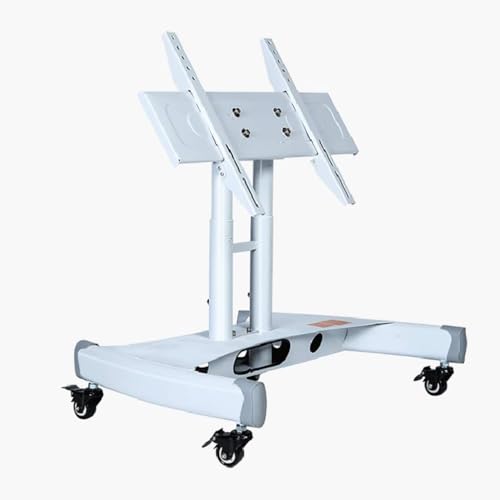 Tv-Bodenständer - Mobiler Tv-Wagen Auf Rädern, 32-70 Zoll Rollender Bodenständer, 0-90° Winkelverstellbarer Neige-Tv-Ständer, Konferenzraum-Podium Universal-Tv-Bodenständer, Weiß Tv-Bodenständer - Mobiler Tv-Wagen Auf Rädern, 32-70 Zoll Rollender Bodenständer, 0-90° Winkelverstellbarer Neige-Tv-Ständer, Konferenzraum-Podium Universal-Tv-Bodenständer, Weiß von XDAWQP