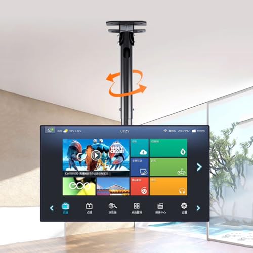 Tv-Deckenhalterung, ± 6 ° Horizontale Feineinstellung, Voll Beweglich, Verstellbare Tv-Halterung, Passend Für 39-90 Zoll Fernseher, Hält Bis Zu 85 Kg/187 Lbs, Schwarz Tv-Deckenhalterung, ± 6 ° Horizontale Feineinstellung, Voll Beweglich, Verstellbare Tv-Halterung, Passend Für 39-90 Zoll Fernseher, Hält Bis Zu 85 Kg/187 Lbs, Schwarz von XDAWQP