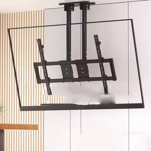 Verstellbare, Neigbare Tv-Deckenhalterung – Doppelstangen-Tv-Hängehalterung Für 55-100 Zoll Led-Flachbildschirme, 3°/-20° Winkeleinstellung, Max. Vesa 900 X 400 Mm, Schwarz Verstellbare, Neigbare Tv-Deckenhalterung – Doppelstangen-Tv-Hängehalterung Für 55-100 Zoll Led-Flachbildschirme, 3°/-20° Winkeleinstellung, Max. Vesa 900 X 400 Mm, Schwarz von XDAWQP