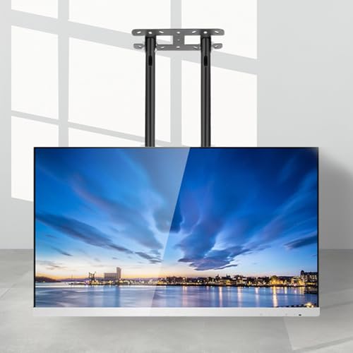 Verstellbare Deckenhalterung Für Tv, 2-Säulen-Einzelbildschirm-Tv-Halterung, Neigbare Tv-Halterung Für 40-85-Zoll-Fernseher, Deckenmontage, Vesa Max 600 X 400 Mm, Eine Farbe, 1 M Verstellbare Deckenhalterung Für Tv, 2-Säulen-Einzelbildschirm-Tv-Halterung, Neigbare Tv-Halterung Für 40-85-Zoll-Fernseher, Deckenmontage, Vesa Max 600 X 400 Mm, Eine Farbe, 1 M von XDAWQP
