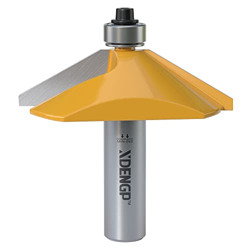 XDENGP 60-Grad-Fasenfräser mit 9/16 Zoll Schnittlänge, 1,27 cm Schaft, Hartmetallkante, formender Schrägfräser mit Lager, Fasen-Bit, Gehrungswinkelfräser, Werkzeug XDENGP 60-Grad-Fasenfräser mit 9/16 Zoll Schnittlänge, 1,27 cm Schaft, Hartmetallkante, formender Schrägfräser mit Lager, Fasen-Bit, Gehrungswinkelfräser, Werkzeug von XDENGP