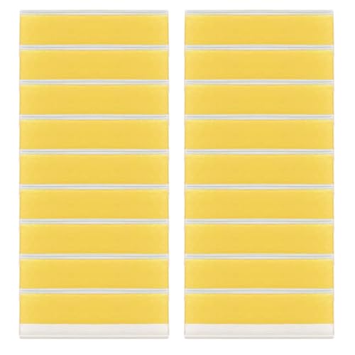 50 Stück Selbstklebende Etikettenhalter Transparent Preisschild Etikettenhalter 2.5 * 7.6cm Etikettenhalter Label Preisauszeichner für Supermarkt Bücherregal von XDGBGFN