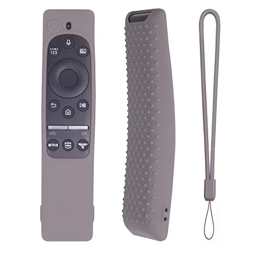 Hülle für Samsung Smart TV Fernbedienung BN59-Serie, leichte, kinderfreundliche Silikonhülle, rutschfeste, stoßfeste Schutzhülle (Grau) von XDMEI