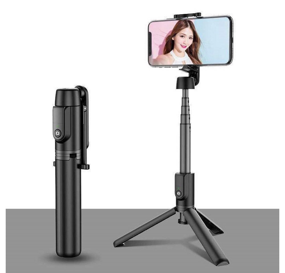 XDeer 3 in1 Selfie Stick Stativ mit Fernbedienung, Bluetooth Selfie Stick Gimbal (Telefon Stativ,Handy Halterung Ausfahrbar und Rotation Stand) von XDeer