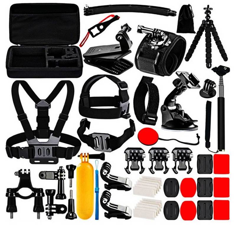 XDeer Kamerazubehör-Set Action Kamera Zubehör Set, 50 in 1 Action Camera Accessory Kit, Kompatibel mit GoPro Hero,Insta360 DJI Osmo AKASO,und mehr von XDeer