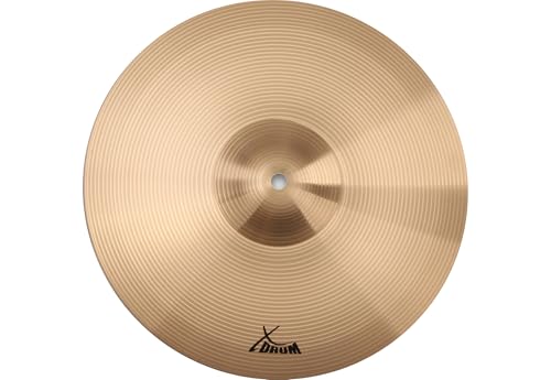 XDrum 14" Eco Becken Crash/HiHat (Drum Cymbals, Musikalisches, harmonisches und dennoch durchsetzungsfähiges Beckenset, Im Klang mitteldunkel, voll) von XDrum
