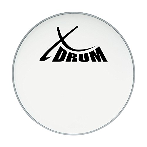 XDrum 20" Coated Kick Drumfell (20" weiß, aufgerauhte Mylar-Schicht, offener, warmer Klang mit dezentem Attack und langem Sustain) von XDrum