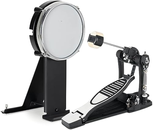 XDrum BDMP-08 8" Kick Pad mit Meshhead Set - Erweiterung oder Ersatz für E-Drum Kits - 8" Mesh Head - Stabiler Stand durch Dornen - Zu Roland kompatibel - inklusive Fußmaschine von XDrum