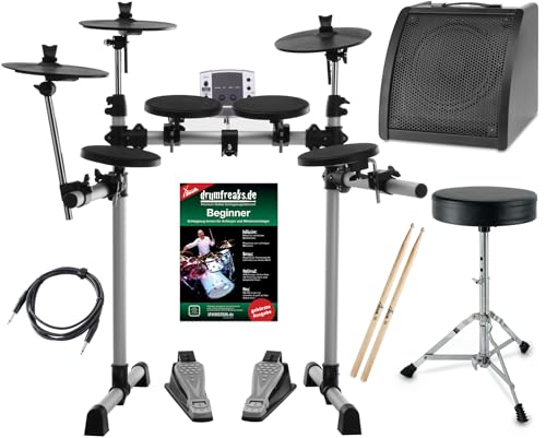 XDrum DD-400 E-Drum-Set Komplettset mit Verstärker, Kabel, Drumhocker, Schule und Sticks XDrum DD-400 E-Drum-Set Komplettset mit Verstärker, Kabel, Drumhocker, Schule und Sticks von XDrum