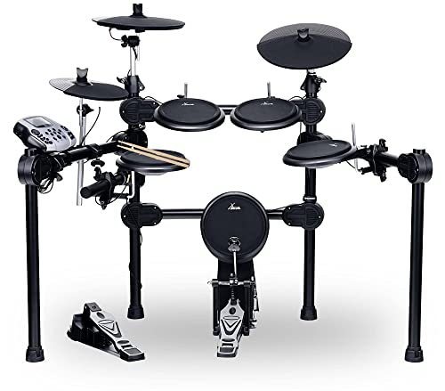 XDrum DD-520 E-Drum Set (elektronisches Schlagzeug, mit Sticks & Fußmaschine, Kopfhörer-Anschluss, 458 Sounds) von XDrum