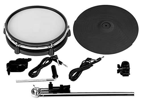 XDrum DD-530 Mesh Add On Pack (Erweiterungs-Set für DD-530 E-Drum-Set, 10" Mesh Head, Tom Pad, 12" Becken Pad, Dual Zone, Choke-Funktion, Roland kompatibel, inkl. Klemmen, Haltearm und Kabel) von XDrum