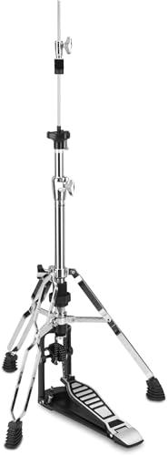 XDrum Hi-Hat Ständer Pro (stabile Bodenplatte, massive Fußplatte mit Doppelkettenzug, Federspannung stufenlos einstellbar) von XDrum