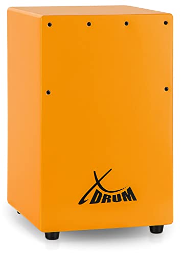 XDrum KC-37OG Kinder-Cajon - Kleine Cajon speziell für Kinder - Nur 36 cm hoch - Snare-Effekt durch stimmbare Gitarrensaiten - Orange XDrum KC-37OG Kinder-Cajon - Kleine Cajon speziell für Kinder - Nur 36 cm hoch - Snare-Effekt durch stimmbare Gitarrensaiten - Orange von XDrum