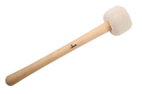 XDrum MBD1-H Marsch Schlägel für große Trommel hart (Drumschlägel, Trommelstock, Konzertschlägel für große Trommel, Länge: 32cm, Kopfdurchmesser: 6,5cm) von XDrum