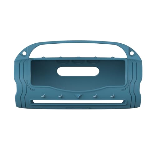 Silikon Cover Case für JBL Flip 7 Portable Bluetooth Lautsprecher Zubehör, Flip 7 Lautsprecher Schutzhülle mit Silikongriff und Schultergurt (Blau) von XEGIMOR