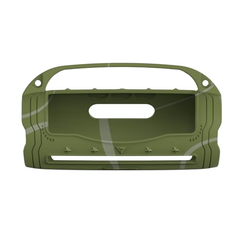 Silikon Cover Case für JBL Flip 7 Portable Bluetooth Lautsprecher Zubehör, Flip 7 Lautsprecher Schutzhülle mit Silikongriff und Schultergurt (Grün) von XEGIMOR