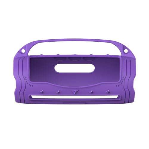 Silikon Cover Case für JBL Flip 7 Portable Bluetooth Lautsprecher Zubehör, Flip 7 Lautsprecher Schutzhülle mit Silikongriff und Schultergurt (Lila) von XEGIMOR