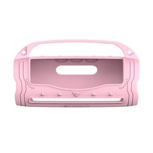 Silikon Cover Case für JBL Flip 7 Portable Bluetooth Lautsprecher Zubehör, Flip 7 Lautsprecher Schutzhülle mit Silikongriff und Schultergurt (Rosa) von XEGIMOR