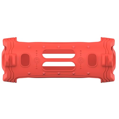 XEGIMOR Silikon Cover Case für JBL Charge 6 Portable Bluetooth Lautsprecher Zubehör Charge 6 Lautsprecher Schutzhülle mit Schultergurt (rote Abdeckung) von XEGIMOR