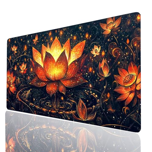 Blume Mauspad XXL 120x60x0.3CM, Groß Mousepad Gaming Pflanzen Vernähte Kanten, Schreibtischunterlage Wetterfest Anti Rutsch, Mouse pad für Gaming Pc Laptop Home Office, Geschenke für Männer Model00638 Blume Mauspad XXL 120x60x0.3CM, Groß Mousepad Gaming Pflanzen Vernähte Kanten, Schreibtischunterlage Wetterfest Anti Rutsch, Mouse pad für Gaming Pc Laptop Home Office, Geschenke für Männer Model00638 von XELIETOO