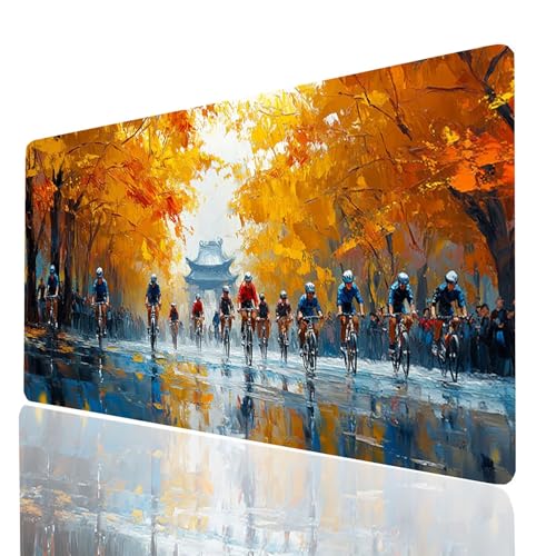 Gaming Mauspad XXL Fahrrad, Baum Mousepad 140x60x0.3CM, Wasserdicht Anti-Rutsch Schreibtischunterlage, Mouse Pad Verbessert Präzision und Geschwindigkeit, Gaming Zubehör für Schreibtisch Model-00839 Gaming Mauspad XXL Fahrrad, Baum Mousepad 140x60x0.3CM, Wasserdicht Anti-Rutsch Schreibtischunterlage, Mouse Pad Verbessert Präzision und Geschwindigkeit, Gaming Zubehör für Schreibtisch Model-00839 von XELIETOO