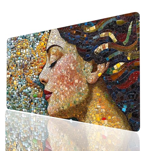 Gaming Mauspad XXL Frau, Gesicht Mousepad 1000x500x3 mm, Wasserdicht Anti-Rutsch Schreibtischunterlage, Mouse Pad Verbessert Präzision und Geschwindigkeit, Gaming Zubehör für Schreibtisch Model-00027 Gaming Mauspad XXL Frau, Gesicht Mousepad 1000x500x3 mm, Wasserdicht Anti-Rutsch Schreibtischunterlage, Mouse Pad Verbessert Präzision und Geschwindigkeit, Gaming Zubehör für Schreibtisch Model-00027 von XELIETOO