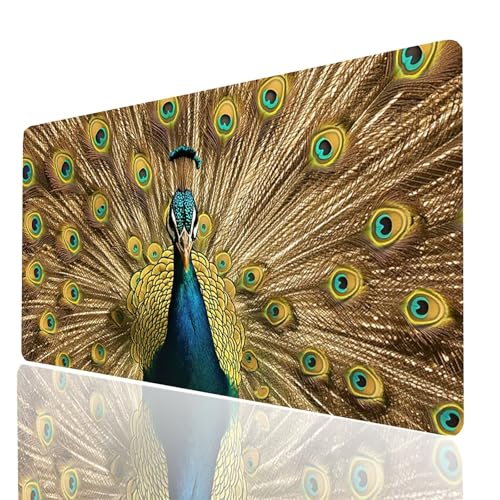 Gaming Mauspad XXL Pfau, Vögel Mousepad 800x400x3mm, Wasserdicht Anti-Rutsch Schreibtischunterlage, Mouse Pad Verbessert Präzision und Geschwindigkeit, Gaming Zubehör für Schreibtisch Model-00294 Gaming Mauspad XXL Pfau, Vögel Mousepad 800x400x3mm, Wasserdicht Anti-Rutsch Schreibtischunterlage, Mouse Pad Verbessert Präzision und Geschwindigkeit, Gaming Zubehör für Schreibtisch Model-00294 von XELIETOO
