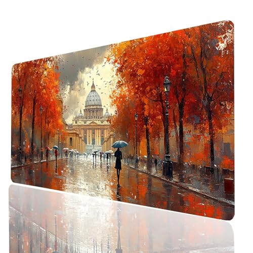 Gaming Mauspad XXL Stadt, Straßenansicht Mousepad 90x40x0.3CM, Wasserdicht Anti-Rutsch Schreibtischunterlage, Mouse Pad Verbessert Präzision und Geschwindigkeit, Gaming Zubehör für Laptop Model-00135 Gaming Mauspad XXL Stadt, Straßenansicht Mousepad 90x40x0.3CM, Wasserdicht Anti-Rutsch Schreibtischunterlage, Mouse Pad Verbessert Präzision und Geschwindigkeit, Gaming Zubehör für Laptop Model-00135 von XELIETOO