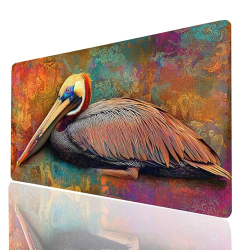 Vögel Mauspad XXL 900 x 400 x 3mm, Groß Mousepad Gaming Pelikane Vernähte Kanten, Schreibtischunterlage Wetterfest Anti Rutsch, Mouse pad für Gaming Pc Laptop Office, Geschenke für Männer Model-00265 Vögel Mauspad XXL 900 x 400 x 3mm, Groß Mousepad Gaming Pelikane Vernähte Kanten, Schreibtischunterlage Wetterfest Anti Rutsch, Mouse pad für Gaming Pc Laptop Office, Geschenke für Männer Model-00265 von XELIETOO